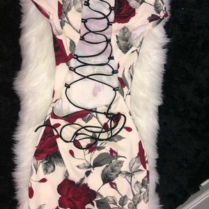 ROSE MINI LACE UP DRESS 🥀